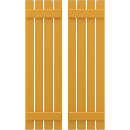 Americraft 4-Board (2 Batten) Exterior Real Wood Spaced Board-n-Batten Shutters, ARW101SB415X82TUH